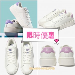 韓國直送 Fila紫色厚底懶人鞋